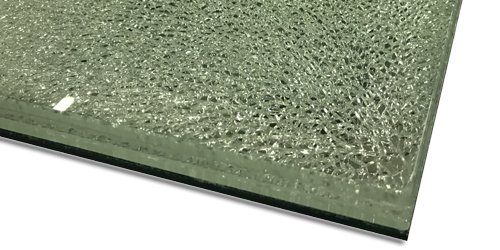 close up photo of crackle effect glass - also known as crackle effect