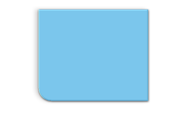Rectangle with 1 radius corner icon