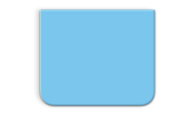 Rectangle with 2 radius corners icon